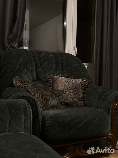 Комплект раскладной диван и 2 кресла