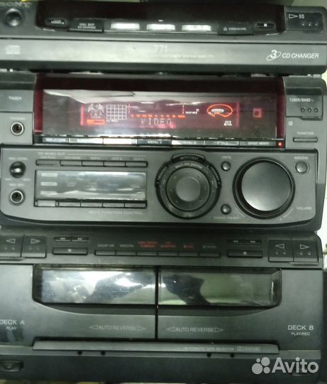 Муз.центр sony 771 пульт, акустика