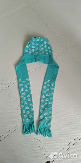 Шапка и шарф из двойного флиса р.52-56