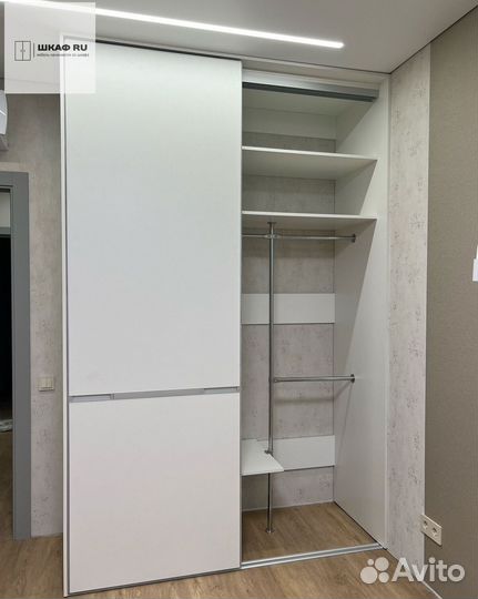 Шкаф распашной с фрезерованными фасадами