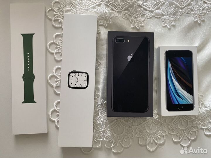 Коробка от iPhone и apple watch