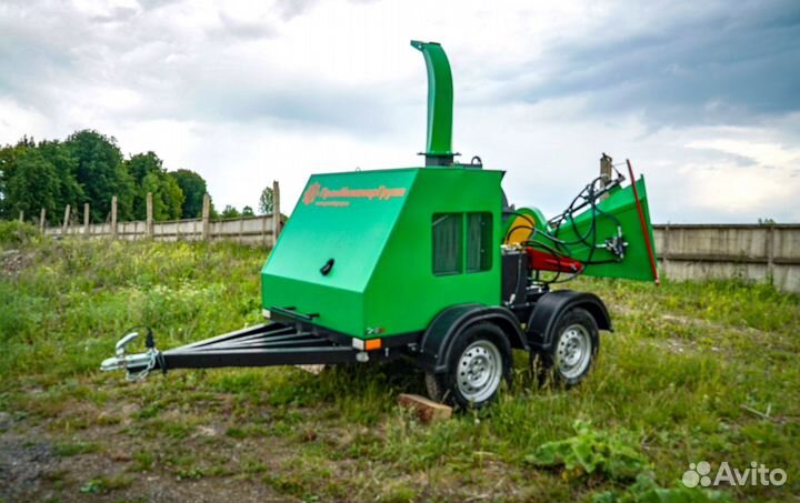 Измельчитель дерева greenпинг Д750 на прицепе