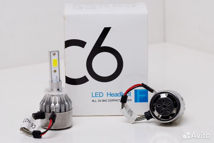 C6 LED Лампа Н27 (880) 18Ват 12-24V