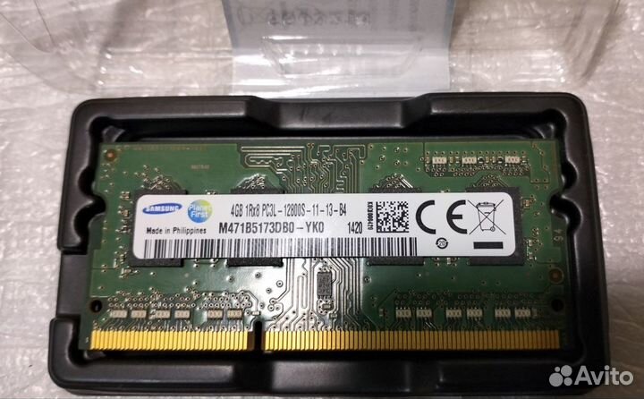 Оперативная память DDR3L4Gb1600 MhzSamsung