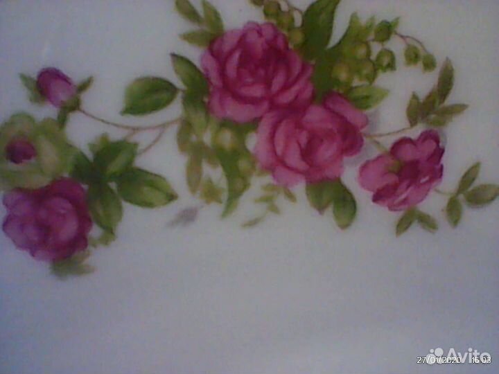 Тарелки фарфоровые Япония Диам 23см (Цена за 6 шт)