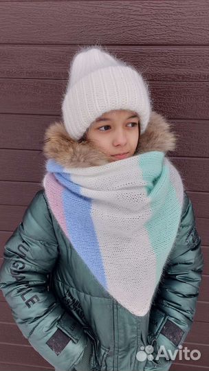 Шапка женская. Бактус. Вяжу на заказ