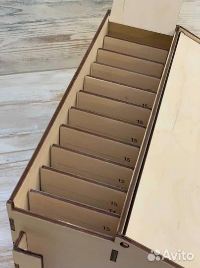 Деревянный лэшбокс с планшетами