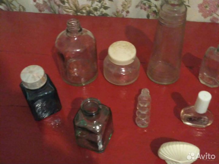 Винтажные пузырьки,чернильница старинная