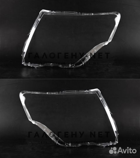 Стекла фар Mitsubishi Pajero 4 2006-2021 левое пра