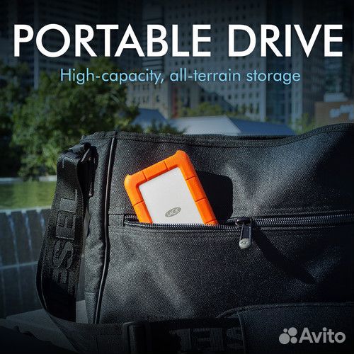 Внешний диск Lacie 5TB Rugged USB-C защищенный