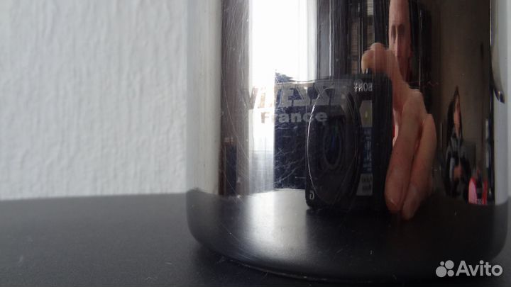 Маслёнка с дозатором Vitesse Франция серебристая