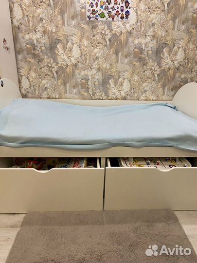 Детская кровать от 3 лет с ящиками