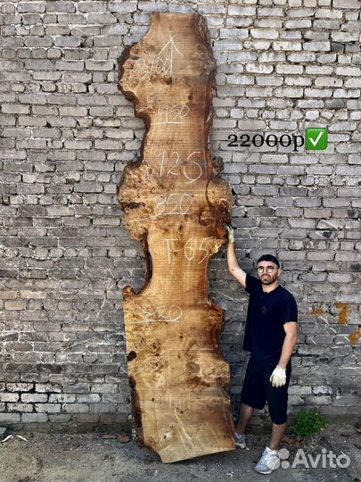 Заготовка,слэб из капового тополя