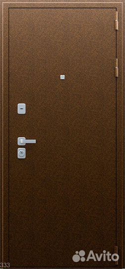 Дверь с зеркалом Спартак стальная