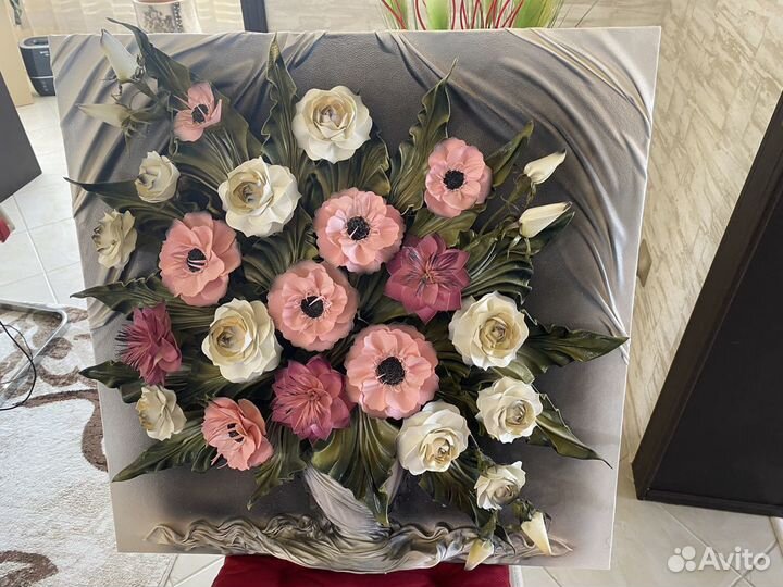 Картина из кожи