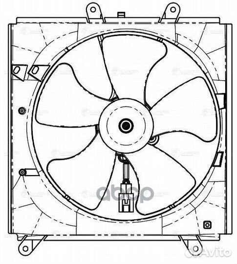 Вентилятор радиатора toyota corolla (E100) / (E110)