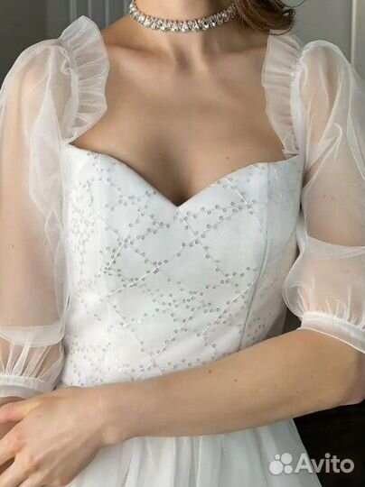 Свадебное платье 46 48 новое