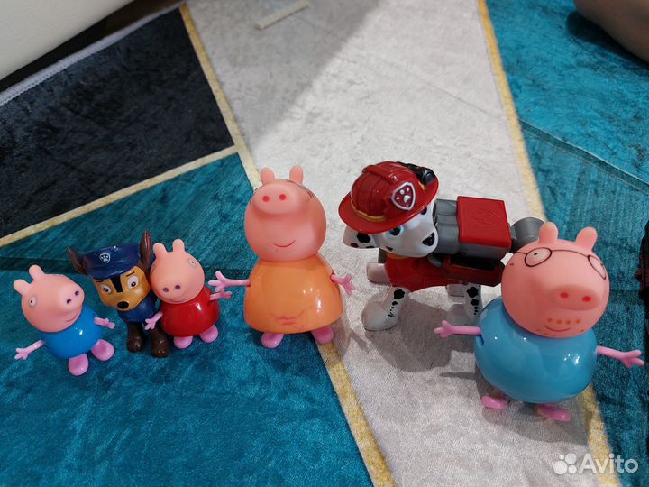 Свинки пеппа семья и Щенячий патруль