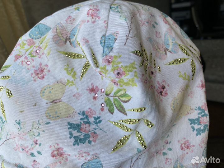 Замечательная хлопковая шапка до 9лет