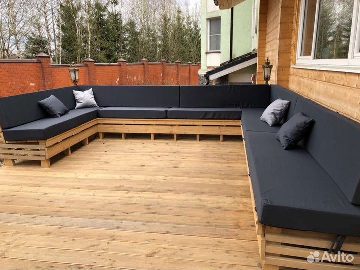 Подушки для садовый мебели из паллет