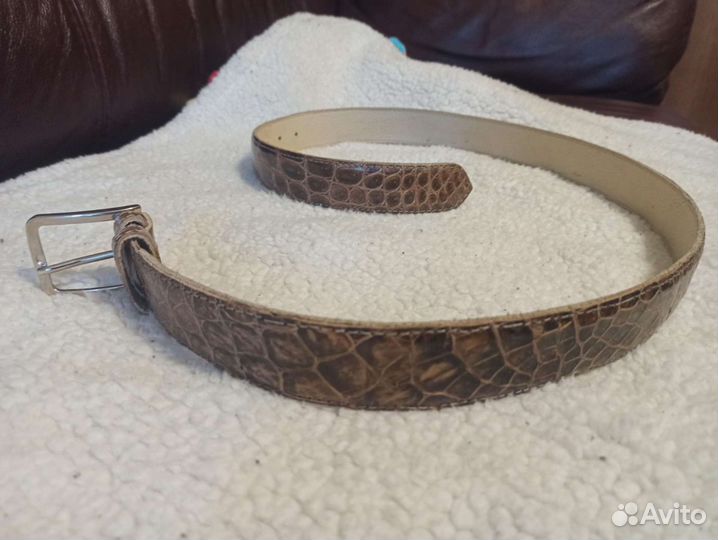 Ремень из кожи крокодила