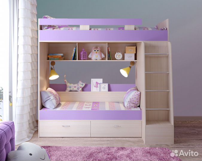 Двухъярусная кровать Юниор 6. Новая. Все цвета