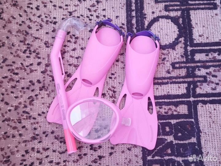 Ласты, маска, трубка для девочки