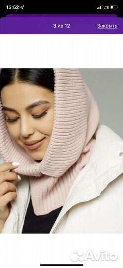 Снуд капор новый