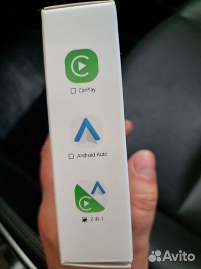 Беспроводной адаптер Carplay Android Auto 2-в-1
