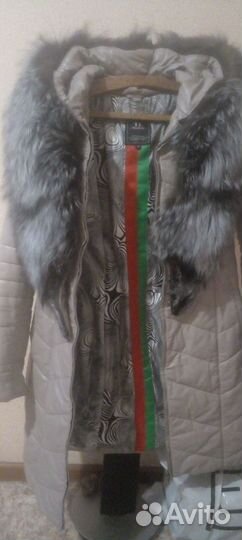 Куртка зимняя женская из экокожи 48 размер