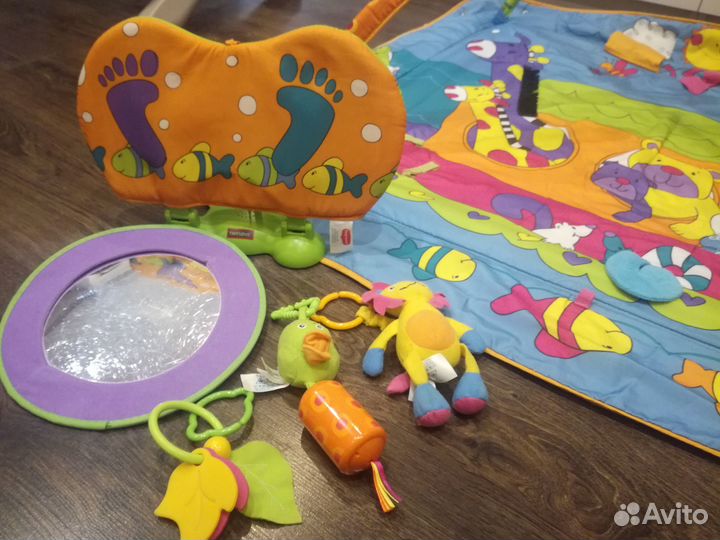 Детский развивающий коврик, тканевый стульчик