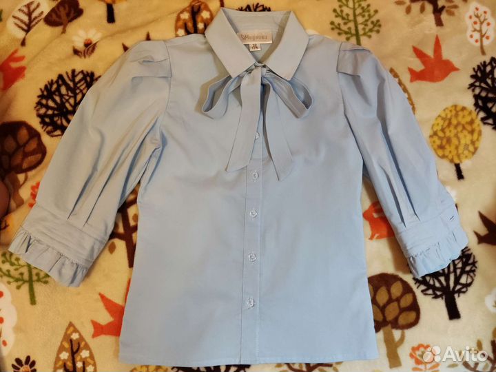 Школьная рубашка для девочки р-р 128