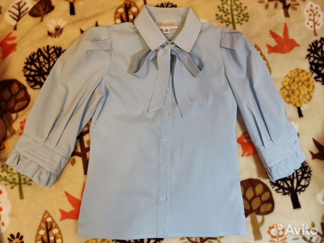 Школьная рубашка для девочки р-р 128