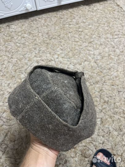 Банная шапка ушанка