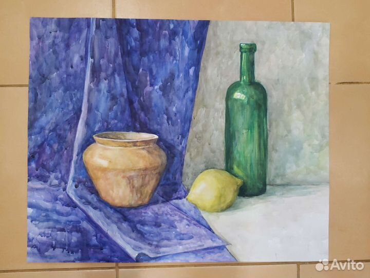 Картина акварелью натюрморт большие