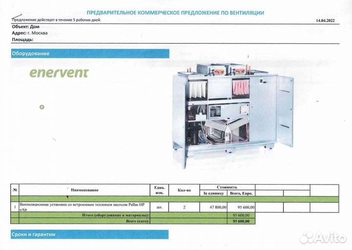 Вентиляционные установки Enervent (Финляндия)
