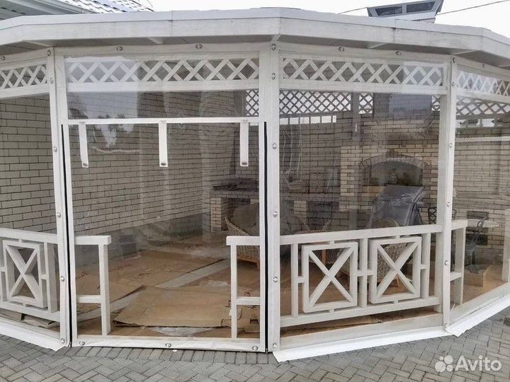 Мягкие окна для беседки, веранды, террасы