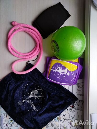 Предметя для художественной гимнастики, мяч, чехол