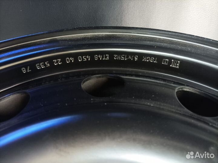 Диски R15 4х100 et48 54,1 Kia Rio Hyundai Solaris