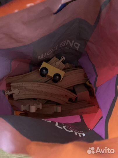 Гибкий автотрек+ деревянная железная дорога