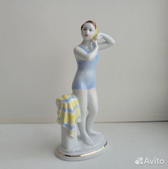 Статуэтка юная купальщица. пловчиха. лфз,1960-е
