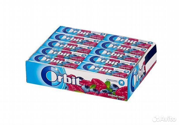 Жевательная резинка Orbit Яг микс Без сахара (опт)
