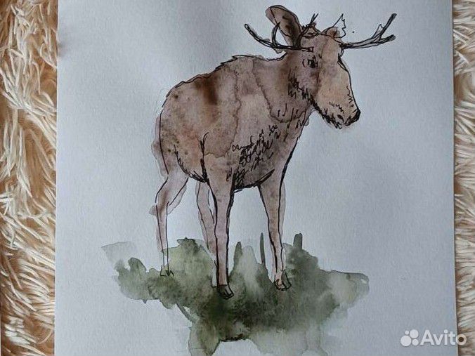 Картина, этюд, акварель