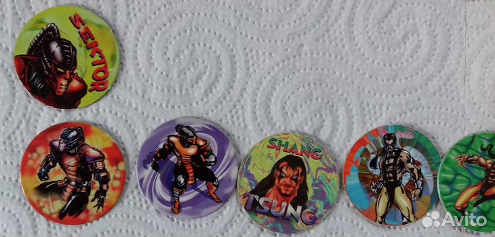 Mortal Kombat Dunkin Фишки 43шт. + бита и бокс