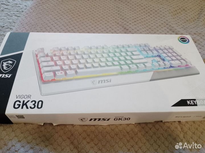 Игровая клавиатура msi vigor GK30