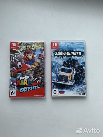 Картриджи nintendo switch mario snowrunner