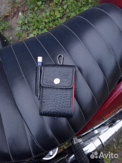 Портсигар кожаный