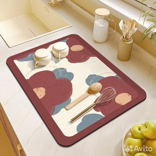 Коврик впитывающий для посуды, овощей, фруктов