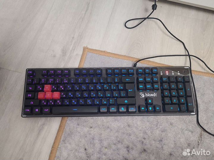 Мембранная игровая клавиатура bloody (блади)