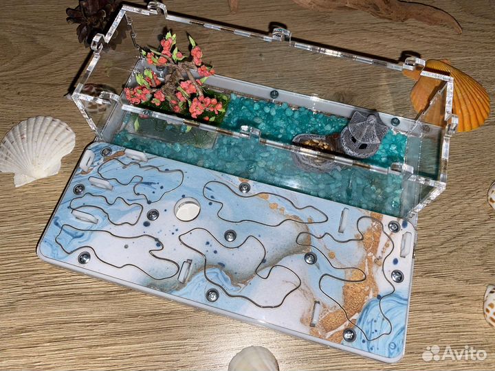 Муравьиная ферма с муравьями+декор в подарок